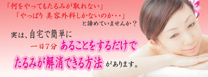 まぶたたるみ・顔たるみ 解消!